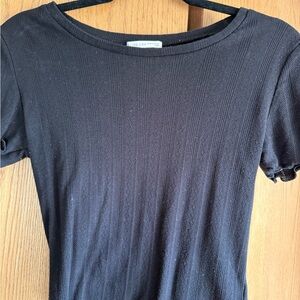 Active USA Black Short Sleeve Top